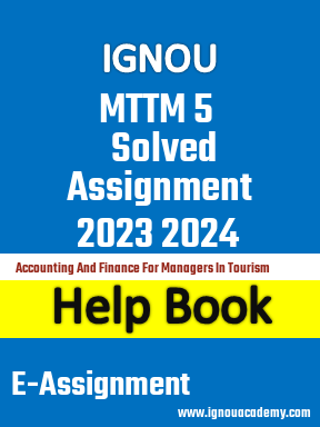 IGNOU MTTM 5 Solved Assignment 2023 2024